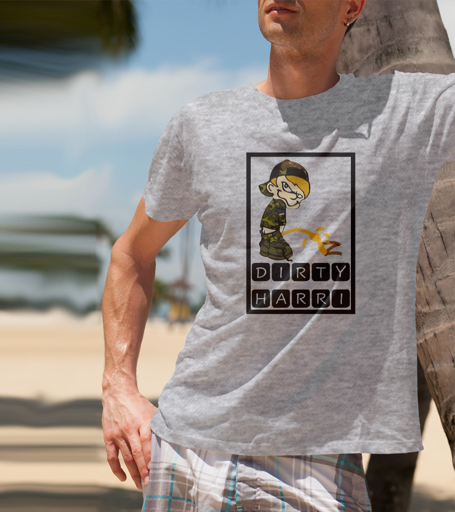 Dirty Harri Peeing Camo Kid T-Shirt