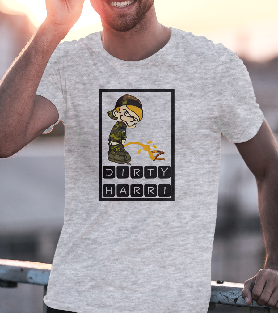 Dirty Harri Peeing Camo Kid T-Shirt