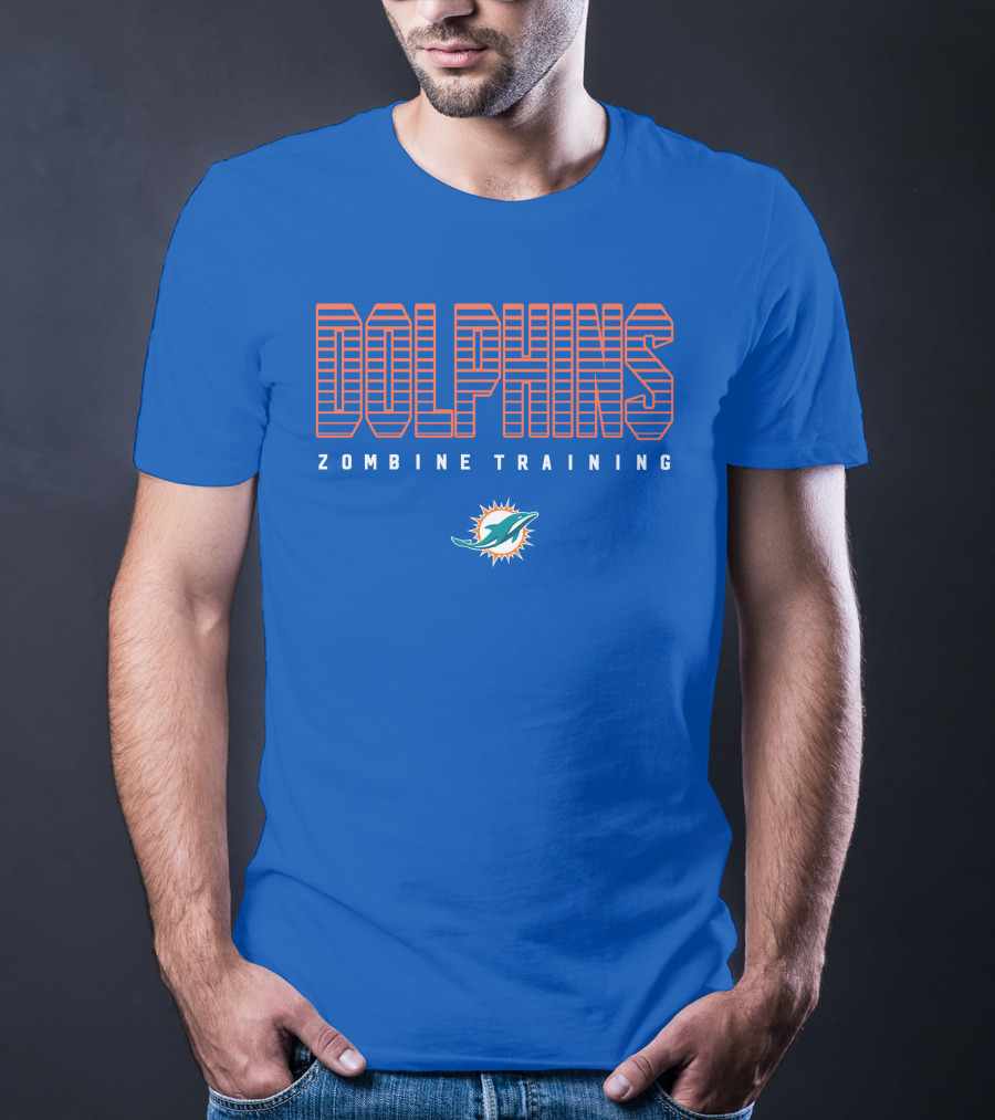 Dolphins Zombine Training Miami Football Team T-Shirt