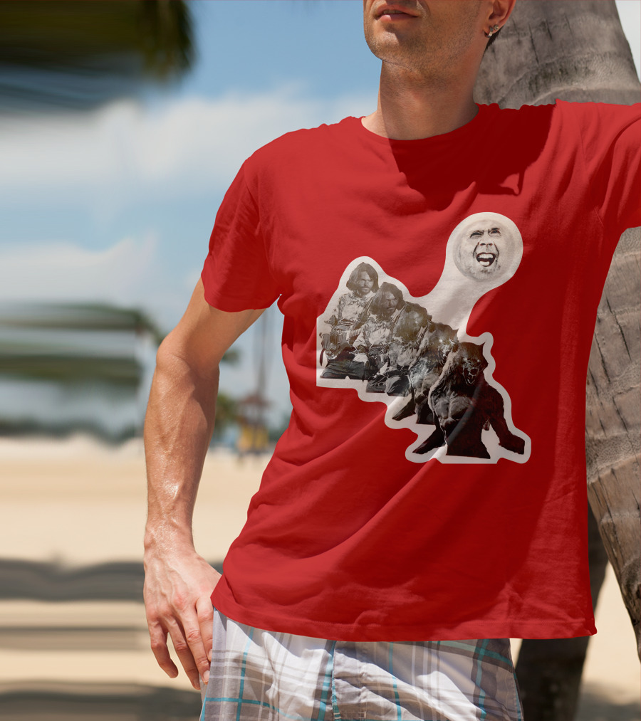 Hilarious Meme Jeffrey Wolf Transformation Full Moon Face Reaction T-Shirt