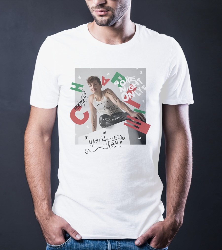 One Night Only Happy Holidays Charlie Puth Store T-Shirt