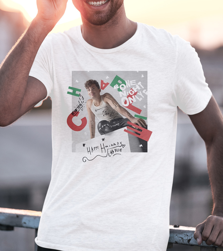 One Night Only Happy Holidays Charlie Puth Store T-Shirt