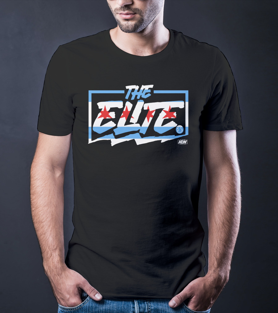 Shiningpolaris The Elite Chicago Flag AEW T-Shirt