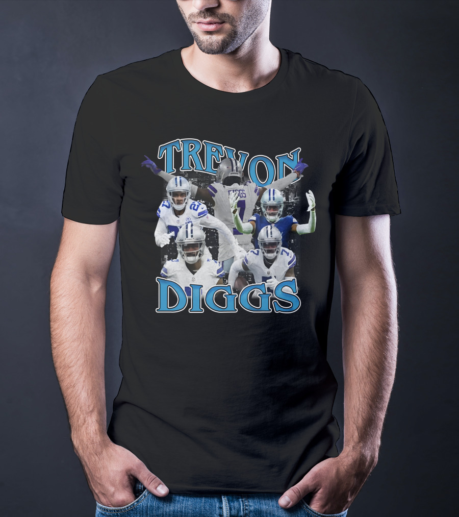 Trevon Diggs Dallas Cowboys Football Collage T-Shirt