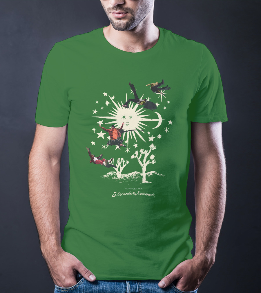 5 Seconds Of Summer The New Album Promo Desert Sun Starry Sky T-Shirt