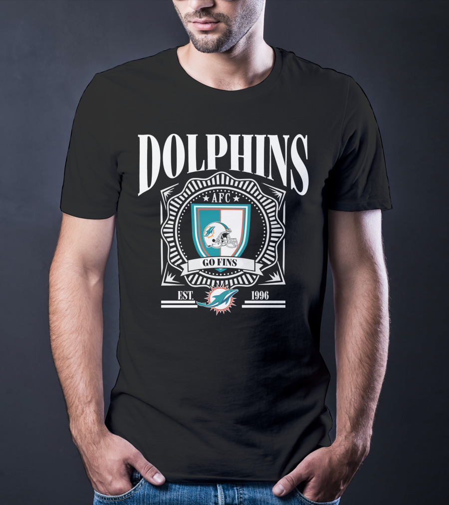 Dolphins AFC Go Fins Est 1966 Miami T-Shirt
