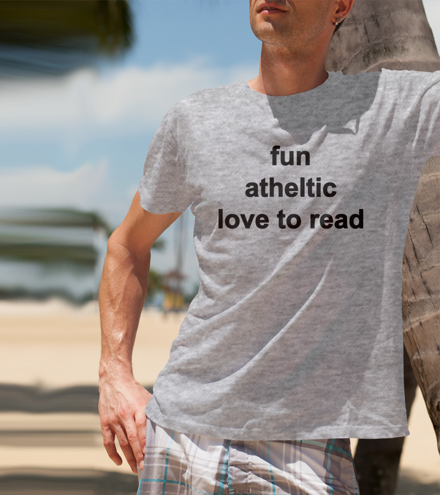 Fun Athletic Love To Read T-Shirt