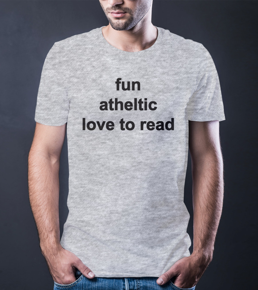 Fun Athletic Love To Read T-Shirt