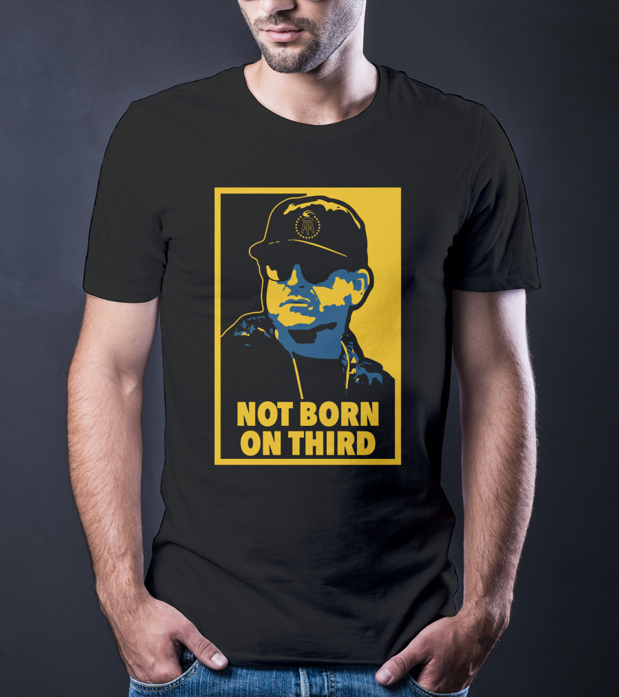 Not Born On Third Baseball Cap Sunglasses T-Shirt
