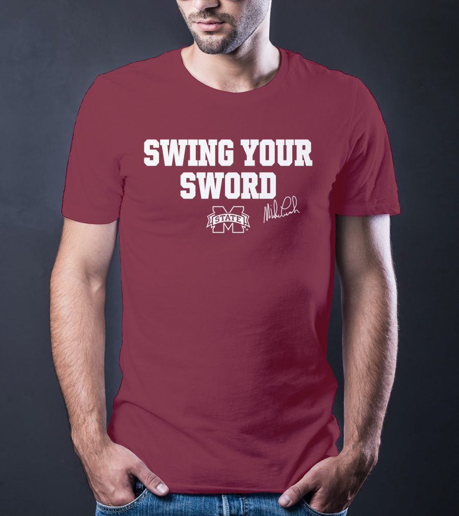 Swing Your Sword Mike Leach M State T-Shirt