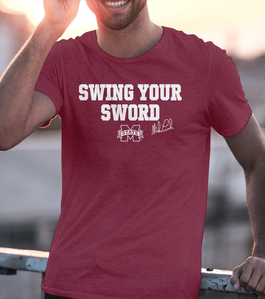 Swing Your Sword Mike Leach M State T-Shirt