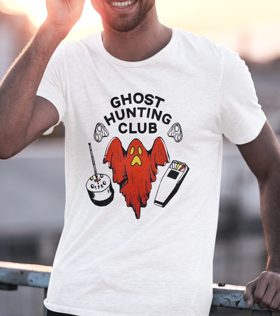 Exploring With Josh Ghost Hunting Club Paranormal Equipment Ghostly Adventure T-Shirt