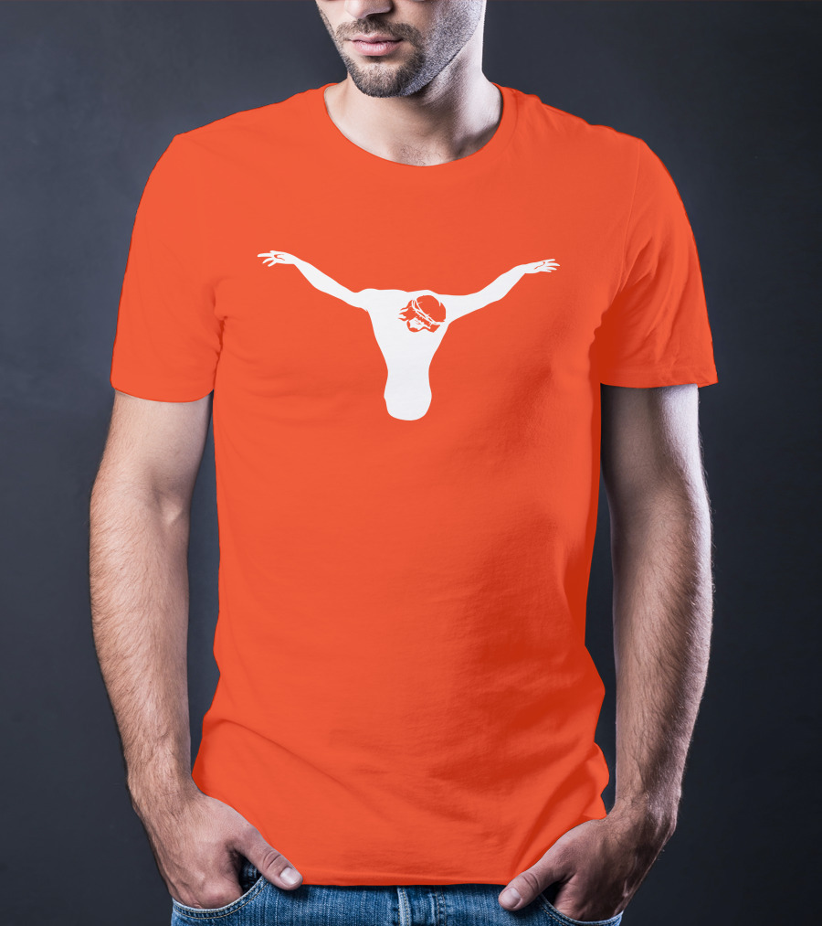Texas Longhorns Jesus Crucifixion Silhouette Burnt Orange T-Shirt