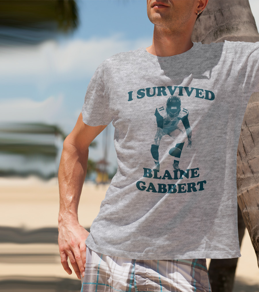 I Survived Blaine Gabbert Football Quarterback Action T-Shirt