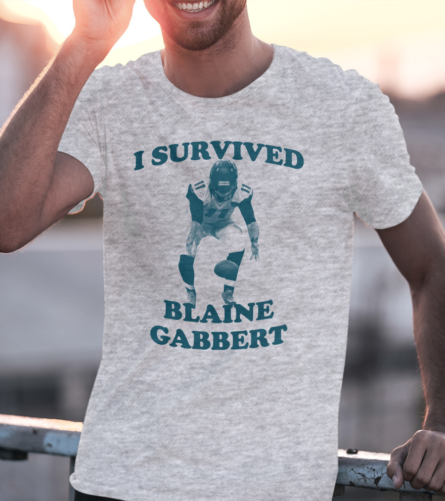I Survived Blaine Gabbert Football Quarterback Action T-Shirt