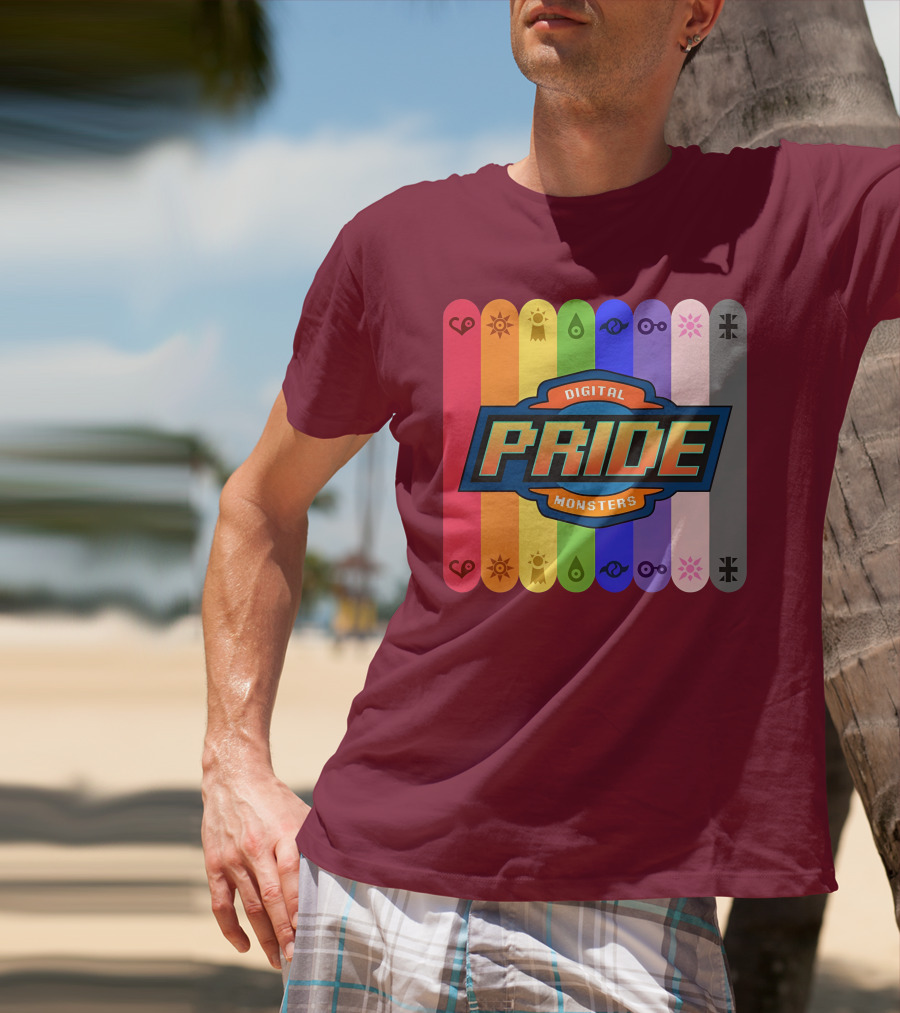Indigothehimbo Digital Pride Monsters Rainbow Symbol Collection T-Shirt