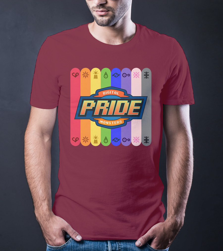 Indigothehimbo Digital Pride Monsters Rainbow Symbol Collection T-Shirt
