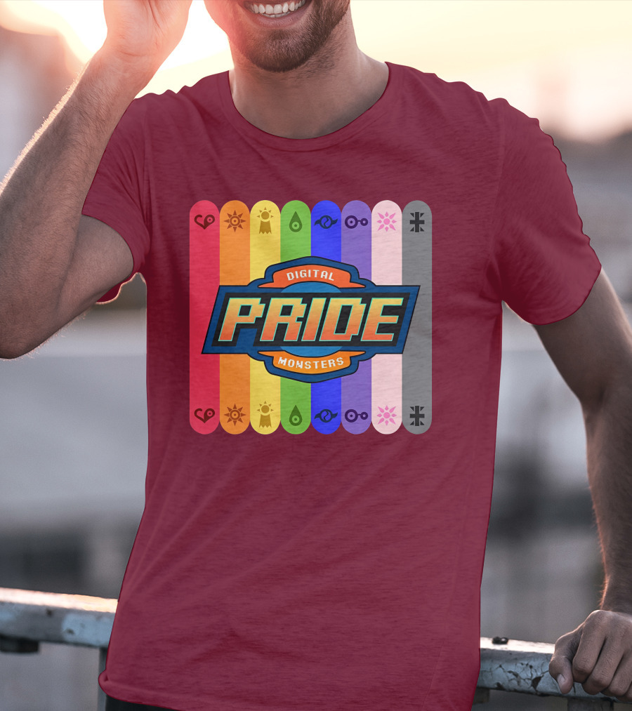 Indigothehimbo Digital Pride Monsters Rainbow Symbol Collection T-Shirt
