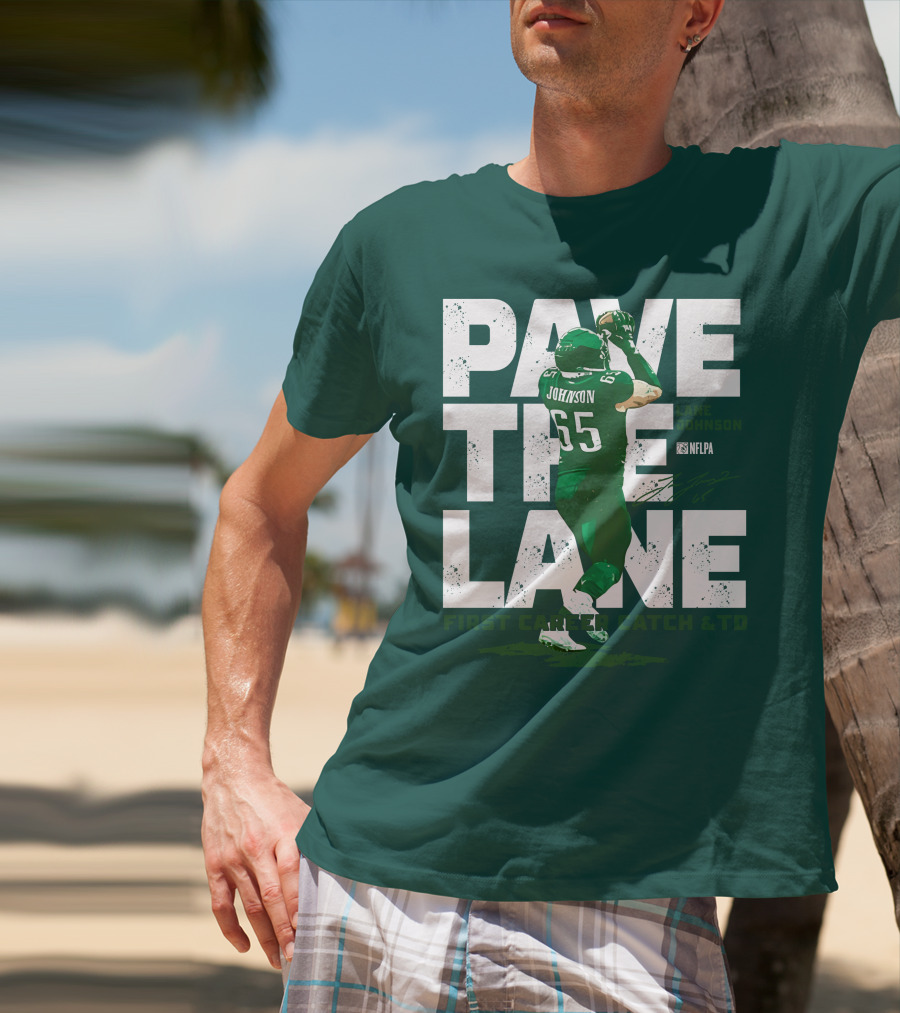 Pave The Lane Johnson NFLPA First Career Catch And TD T-Shirt