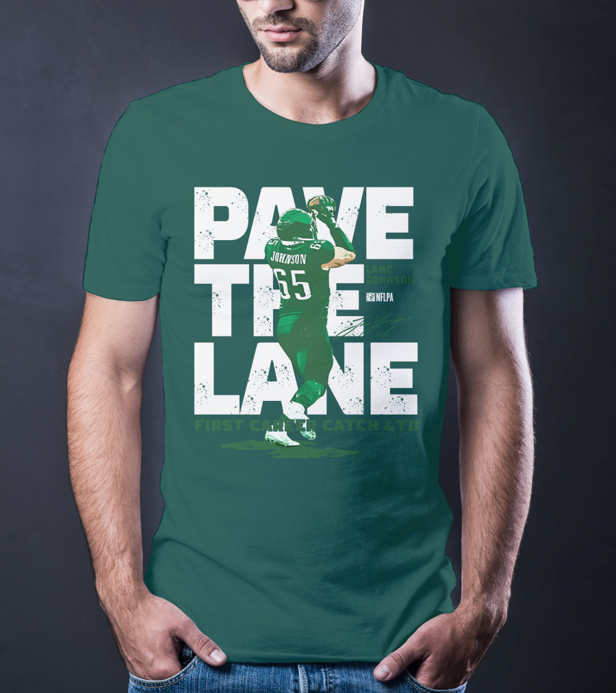 Pave The Lane Johnson NFLPA First Career Catch And TD T-Shirt