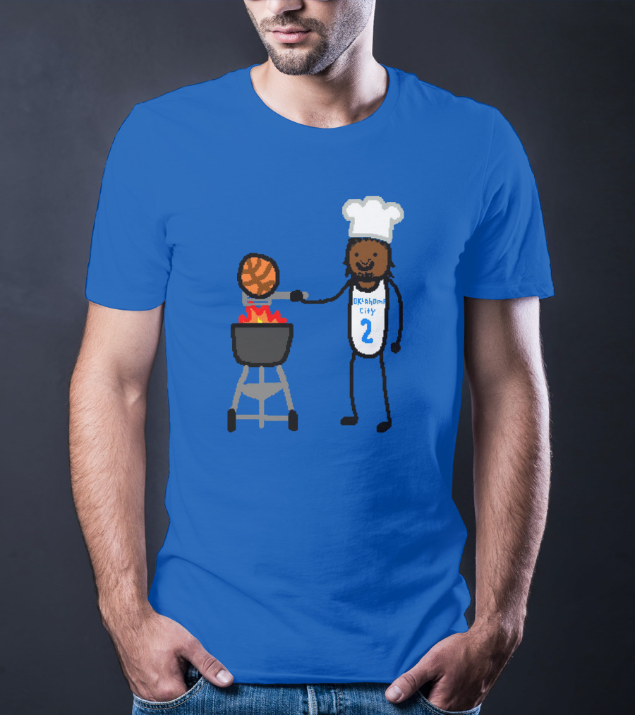 Nba Paint Shai Grill-Geous Alexander Oklahoma City Chef Basketball T-Shirt