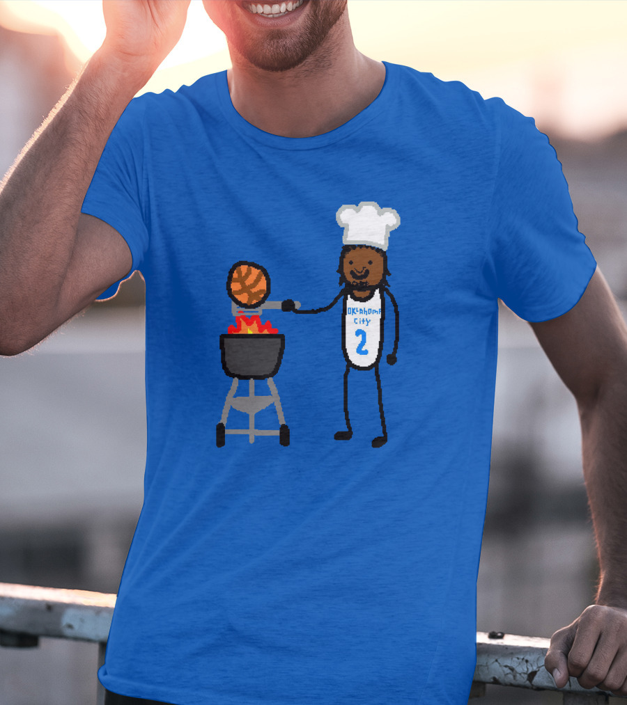 Nba Paint Shai Grill-Geous Alexander Oklahoma City Chef Basketball T-Shirt