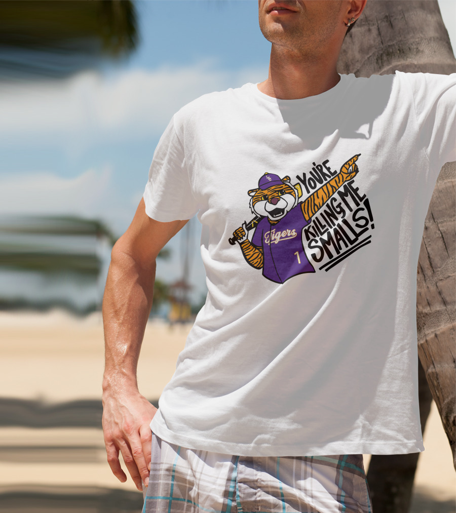 LSU Tigers Baseball You're Killing Me Smalls Tiger Mascot T-Shirt