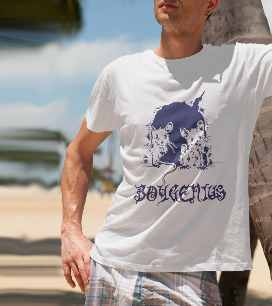 Boygenius Mice Hole With Three Curious Mice T-Shirt