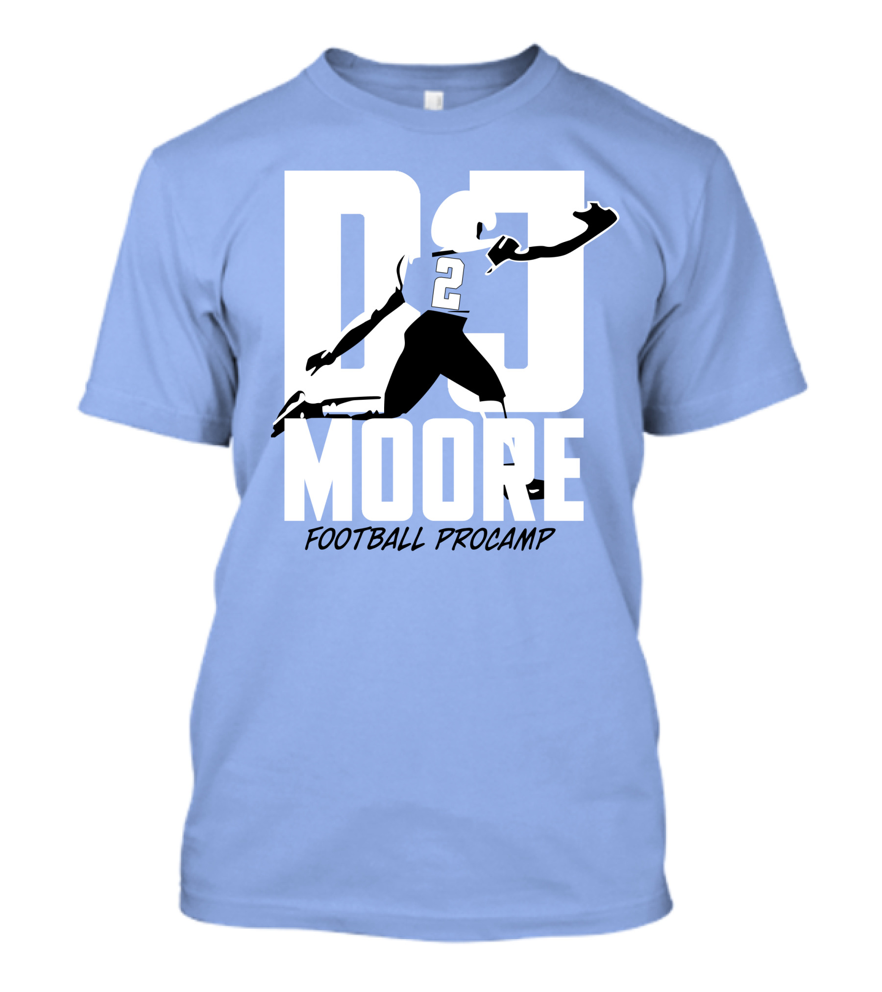 DJ Moore Football Procamp Athlete Number 2 Dynamic Movement T-Shirt