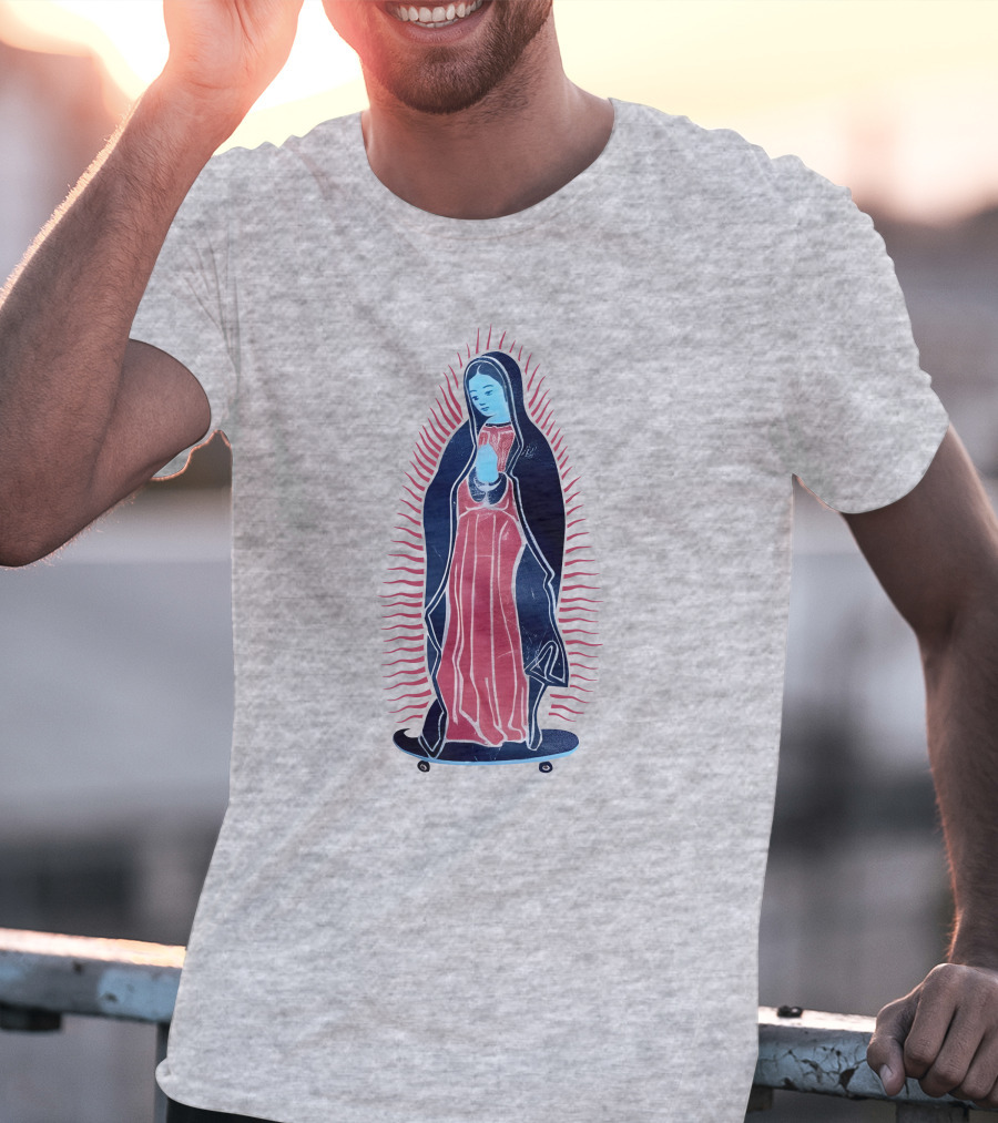 Our Lady Of Guadalupe Skateboard Iconic T-Shirt