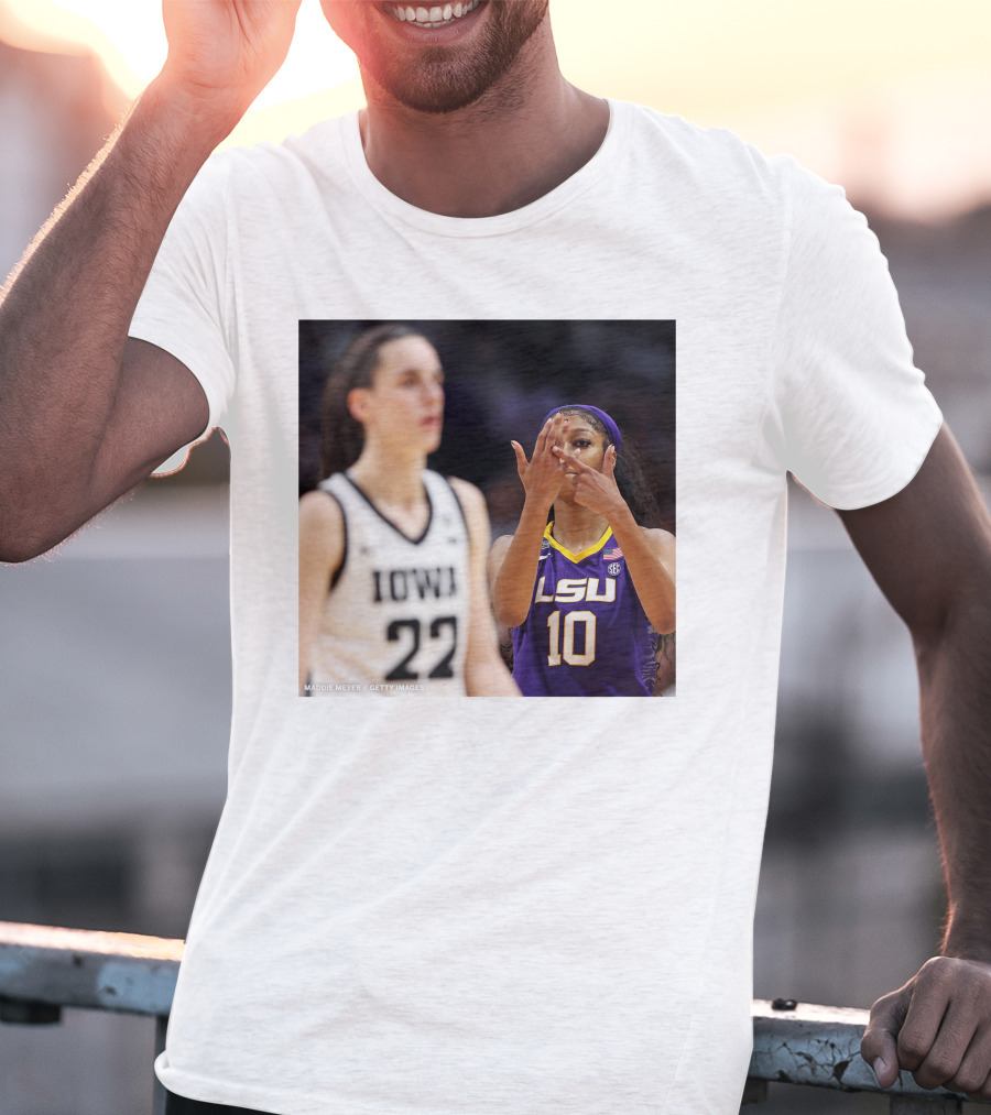 LSU Reese 10 Makes You Can’t See Me Gesture Against Iowa T-Shirt