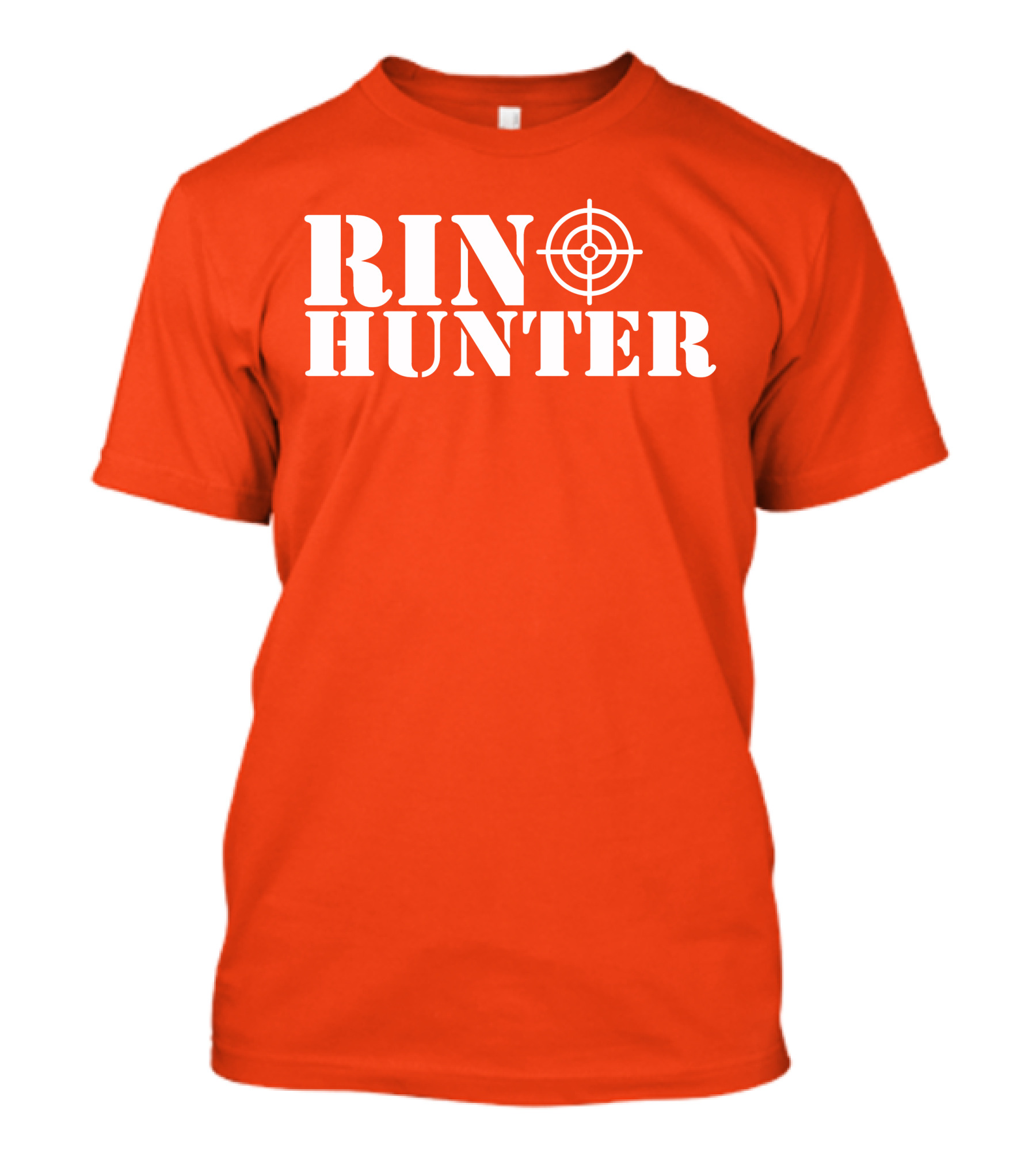 Rin Hunter Target Text Bold Red T-Shirt