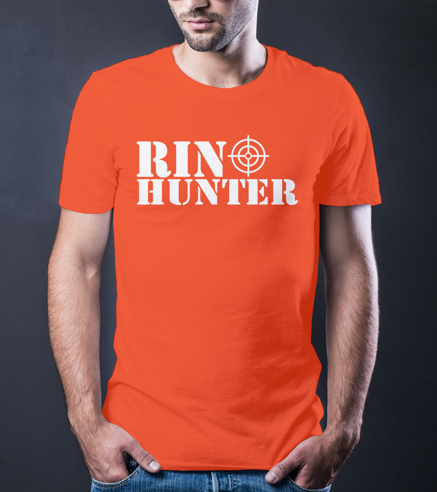 Rin Hunter Target Text Bold Red T-Shirt