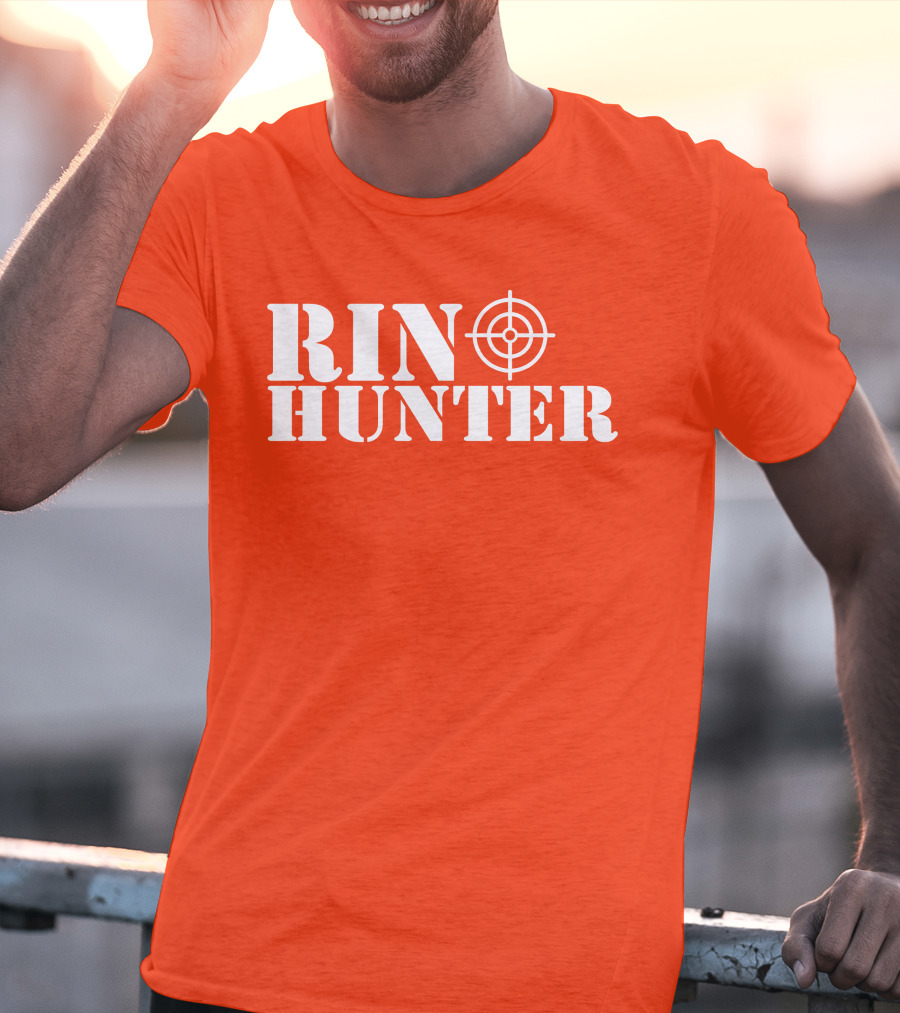 Rin Hunter Target Text Bold Red T-Shirt