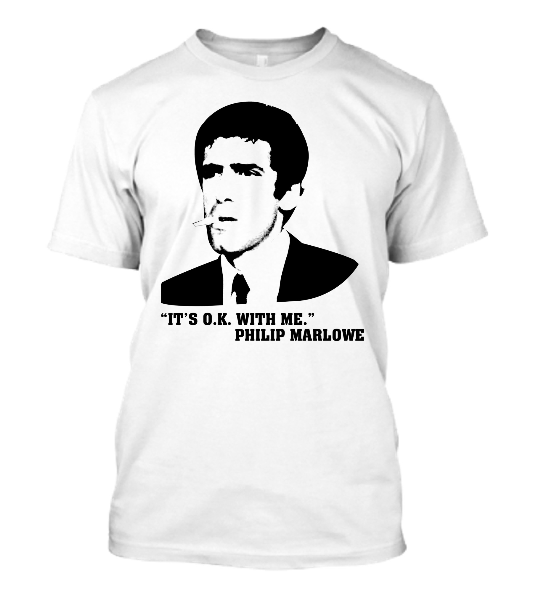 It's O.K. With Me Philip Marlowe Noir T-Shirt