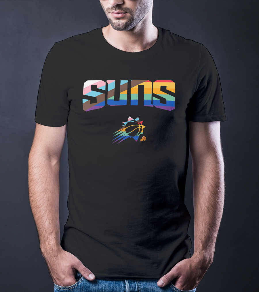 Phoenix Suns Pride Rainbow Logo Suns T-Shirt