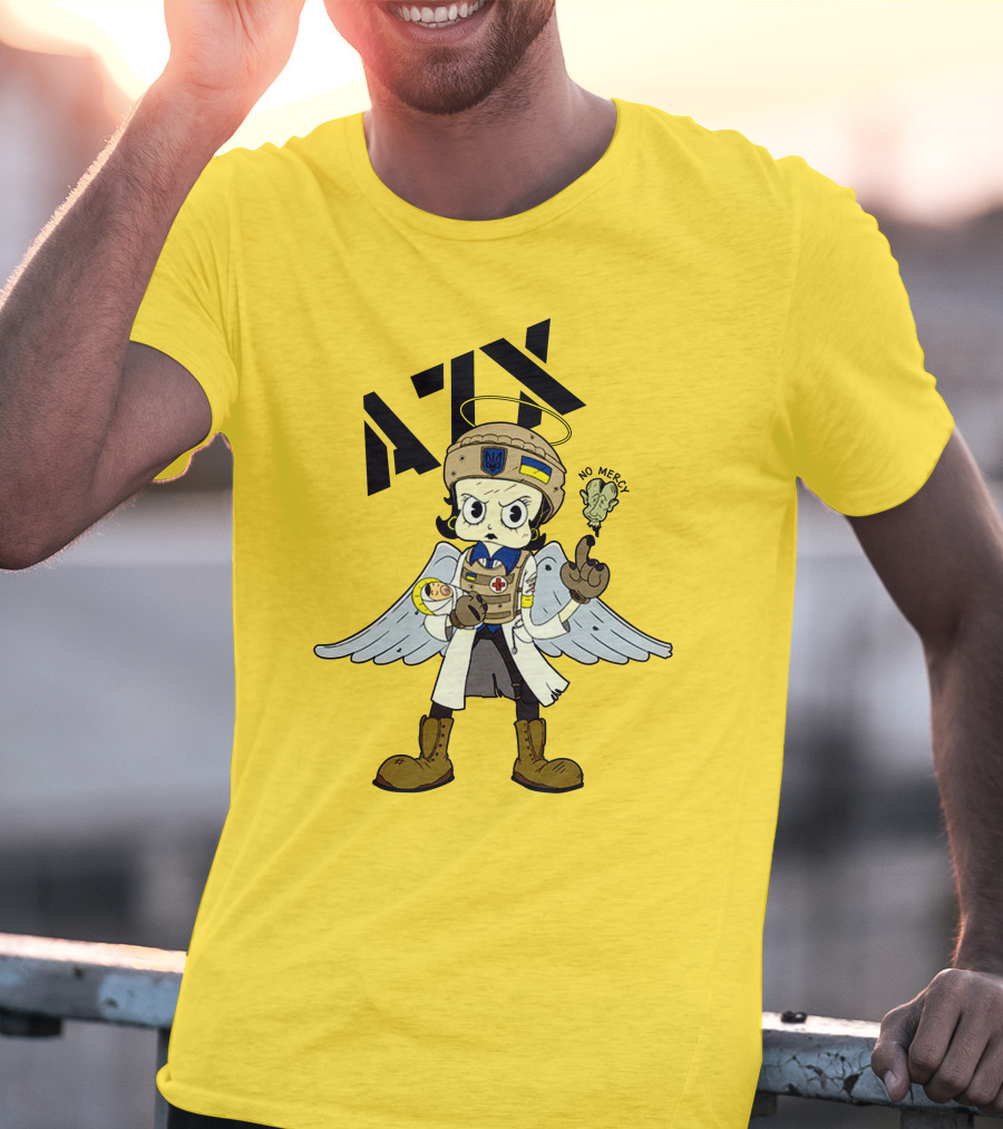 Azov Guardian Sunflower No Mercy Angel T-Shirt