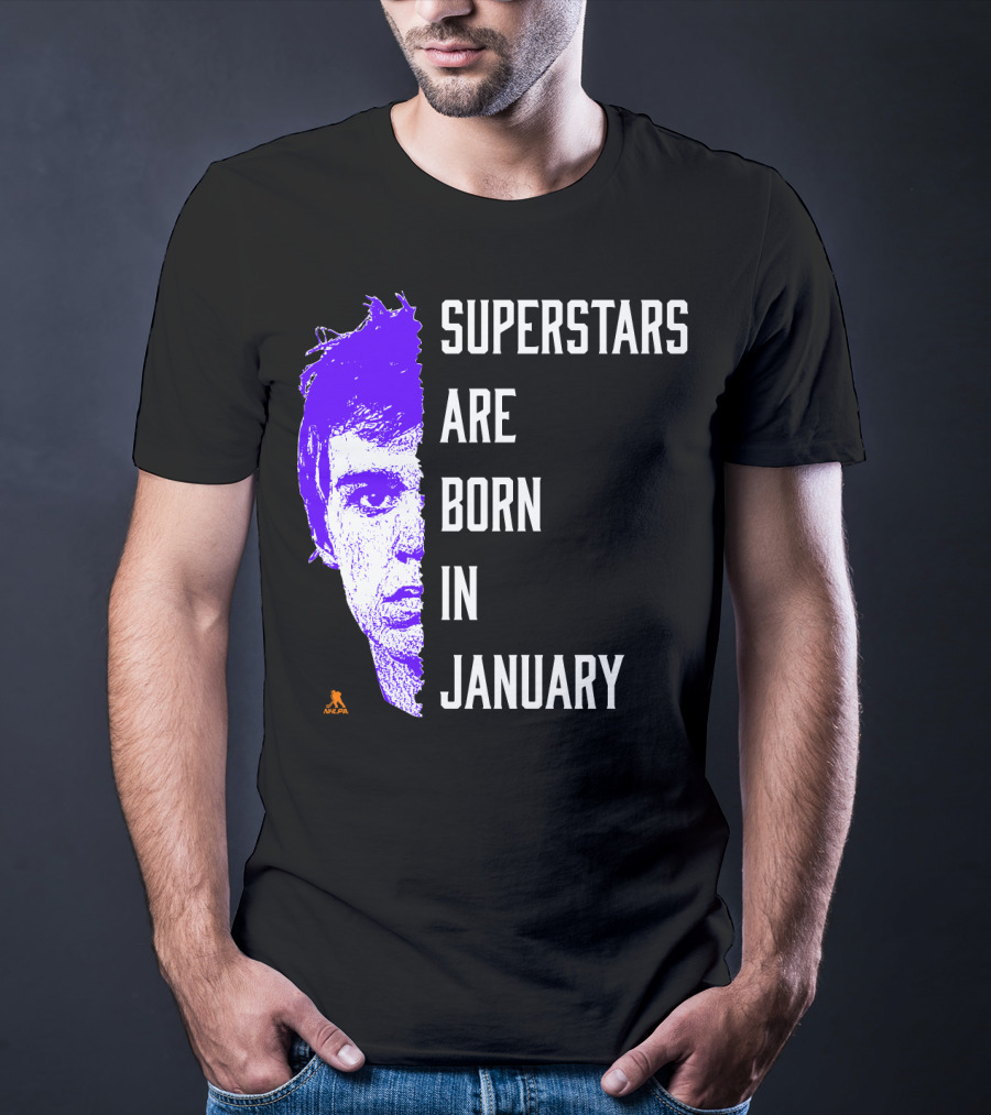 Connor McDavid Superstars Are Born In January NHL T-Shirt