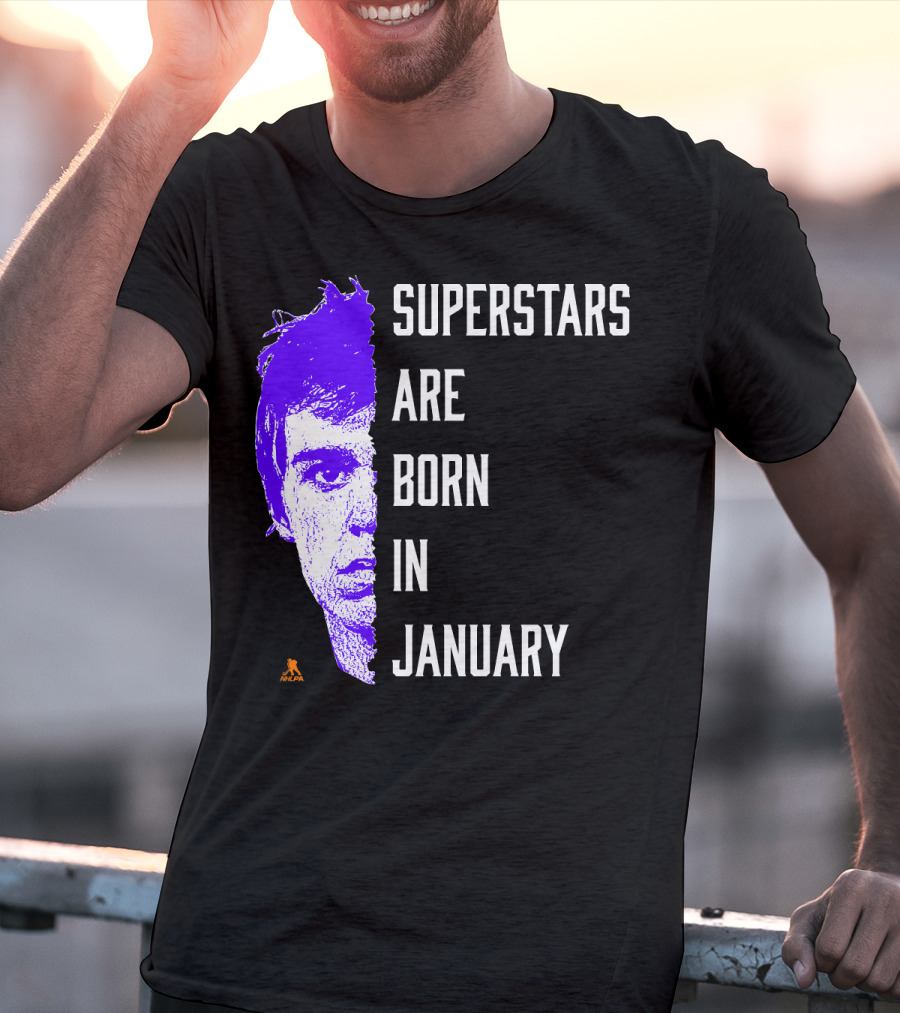 Connor McDavid Superstars Are Born In January NHL T-Shirt