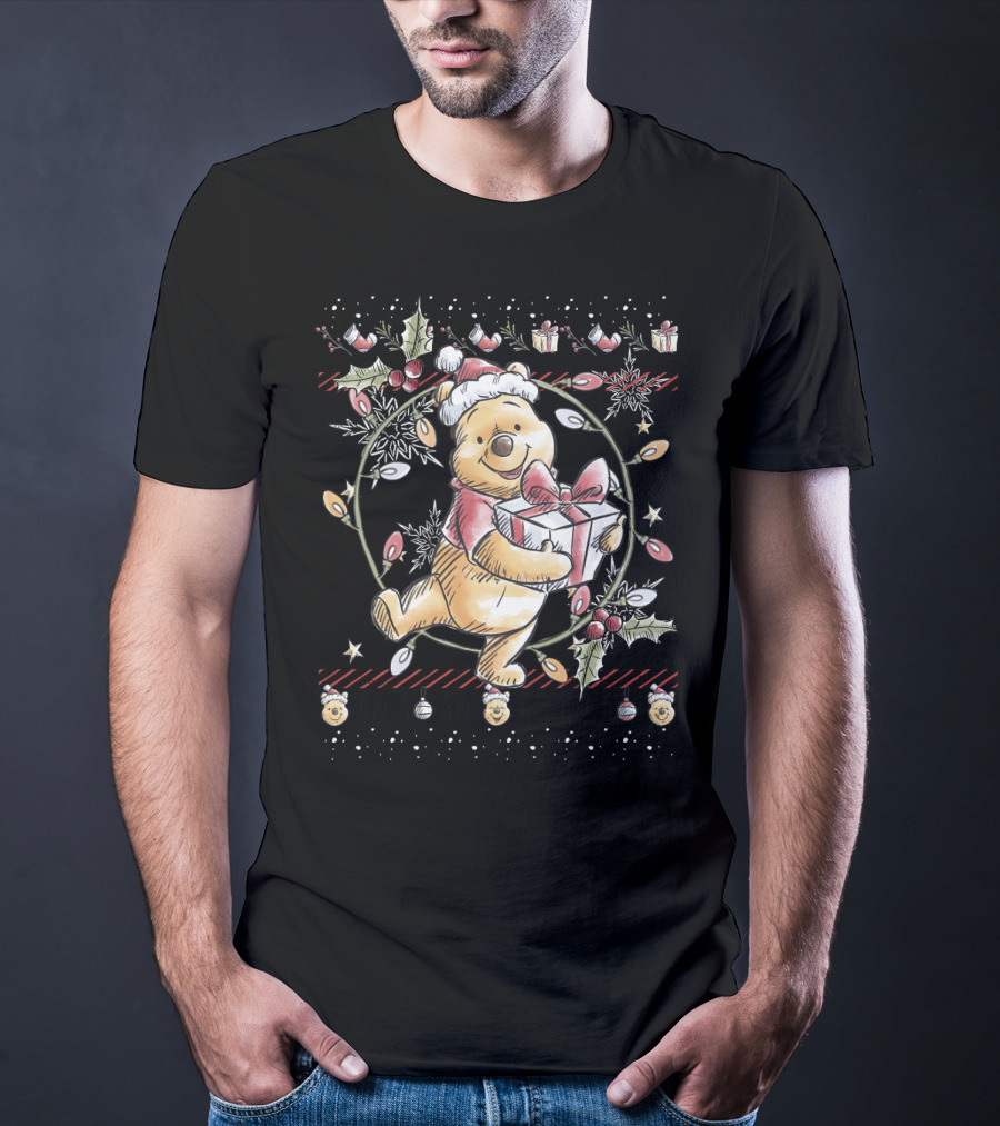 Disney Winnie The Pooh Christmas Ho Ho Ho T-Shirt