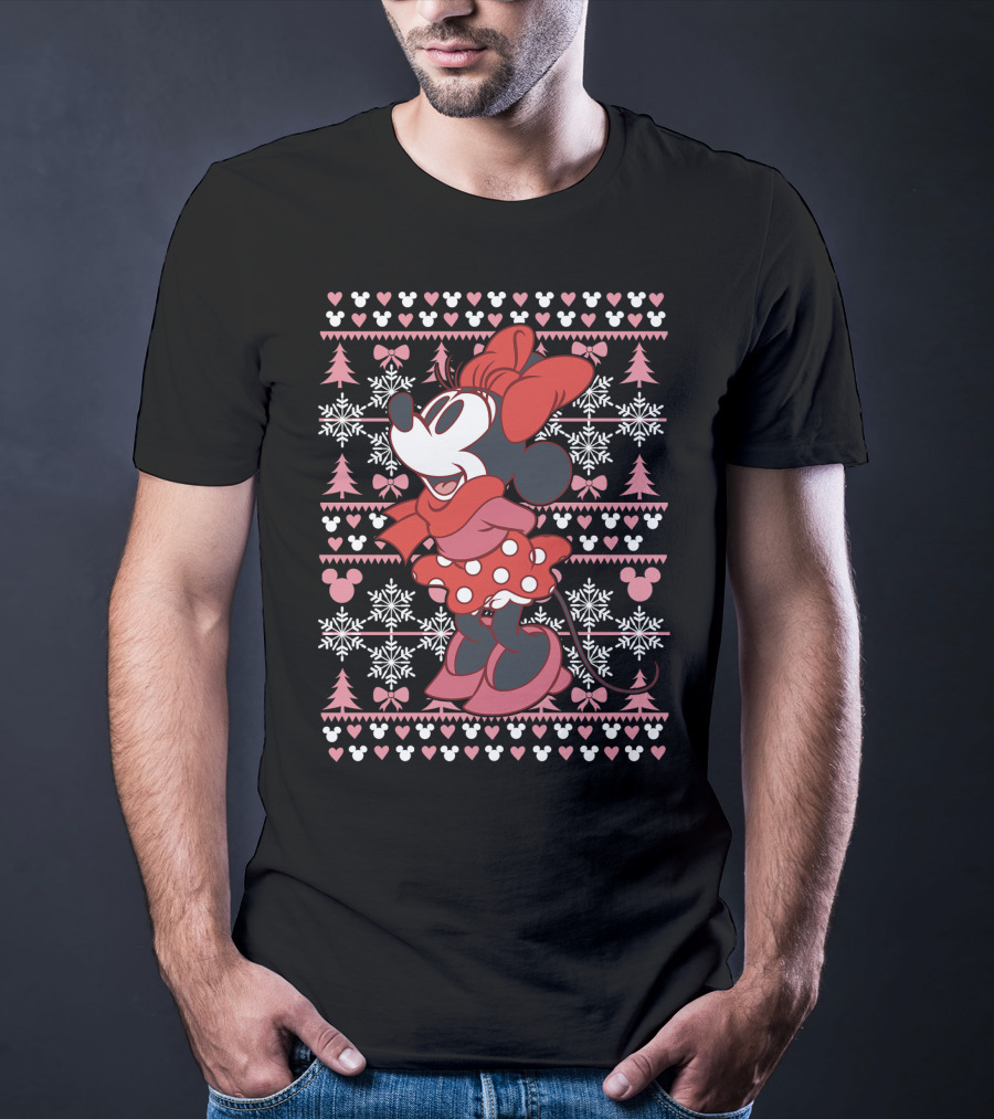 Disney Minnie Mouse Holiday Snowflakes T-Shirt