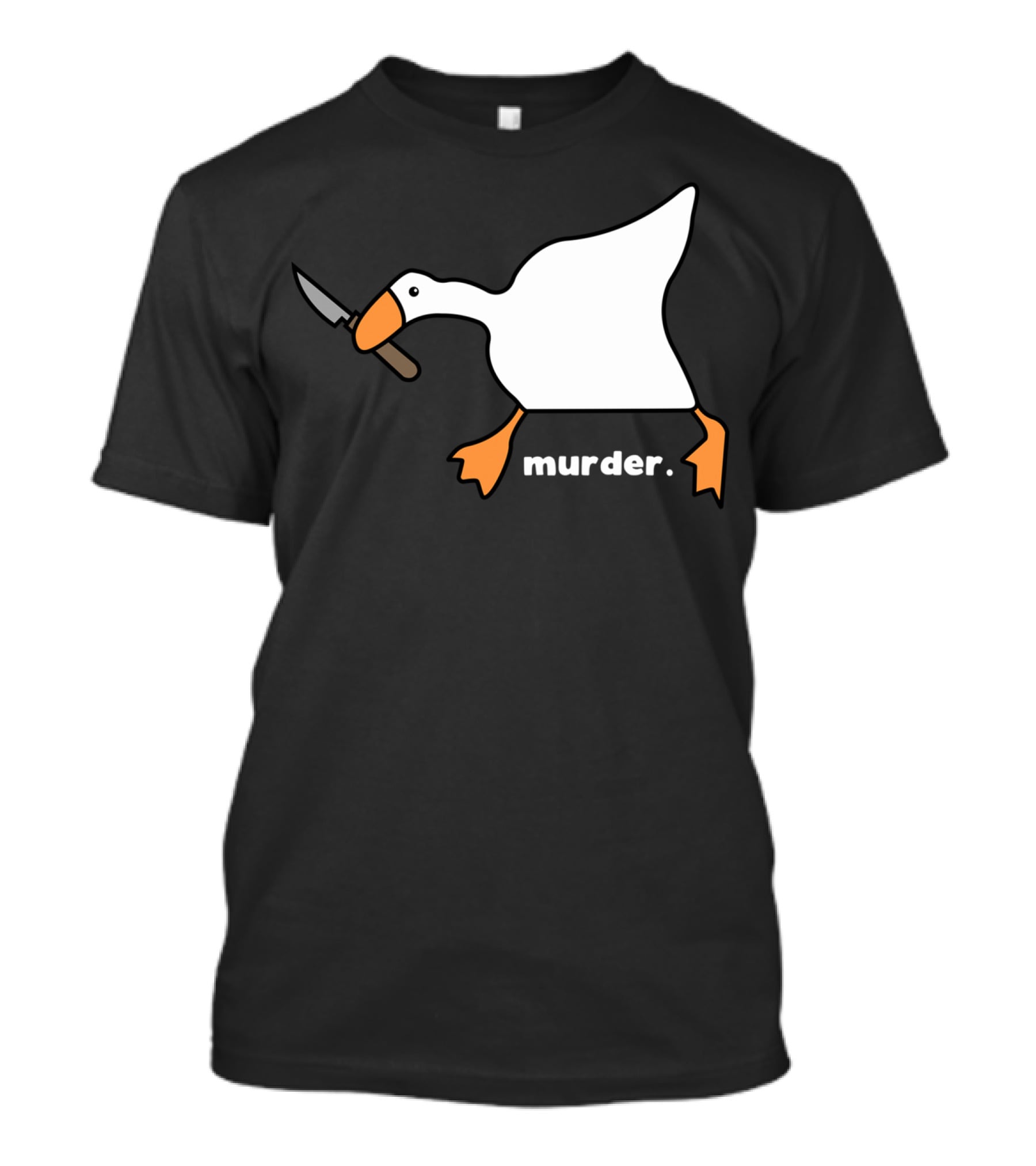 Murder Goose With Knife Funny T-Shirt