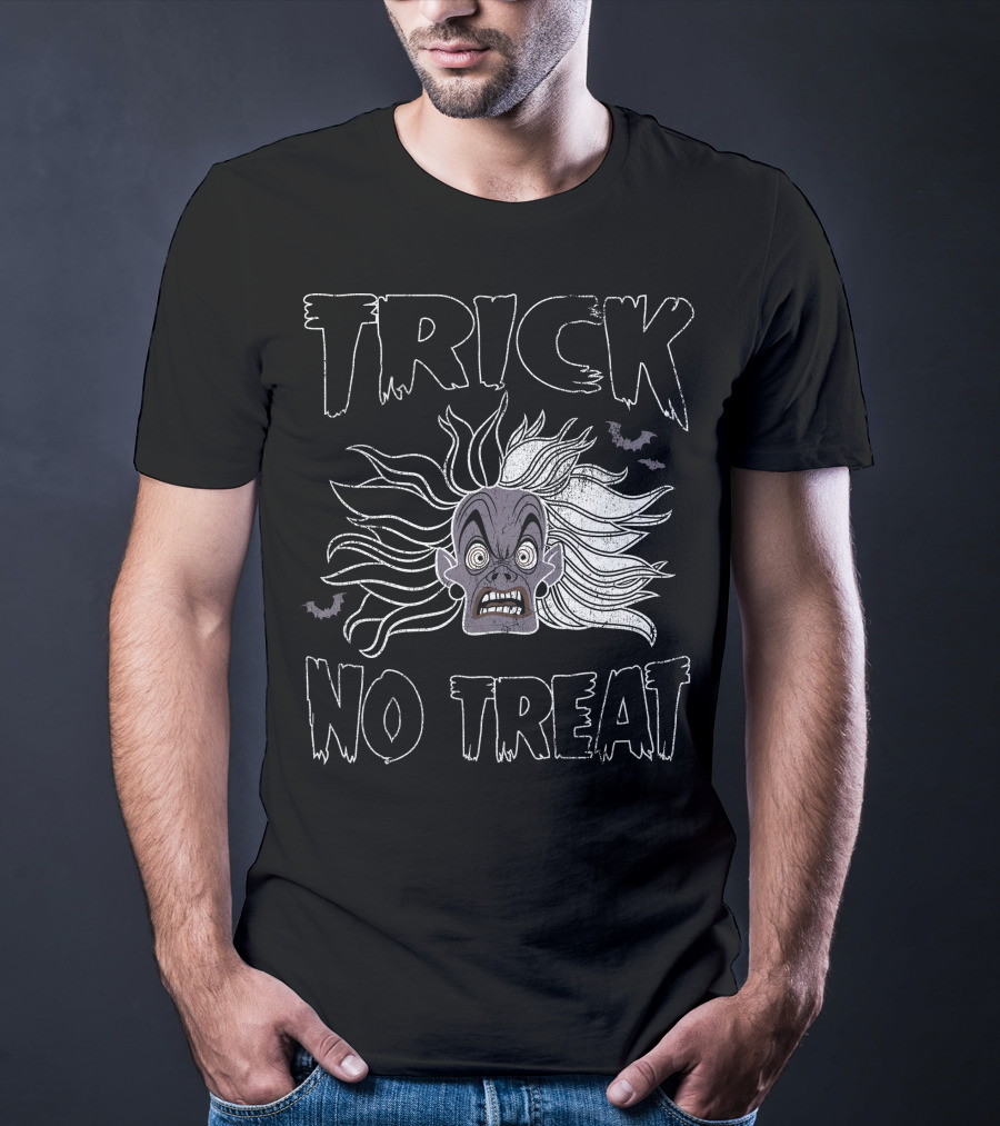 Disney Cruella Trick No Treat Halloween Bats T-Shirt