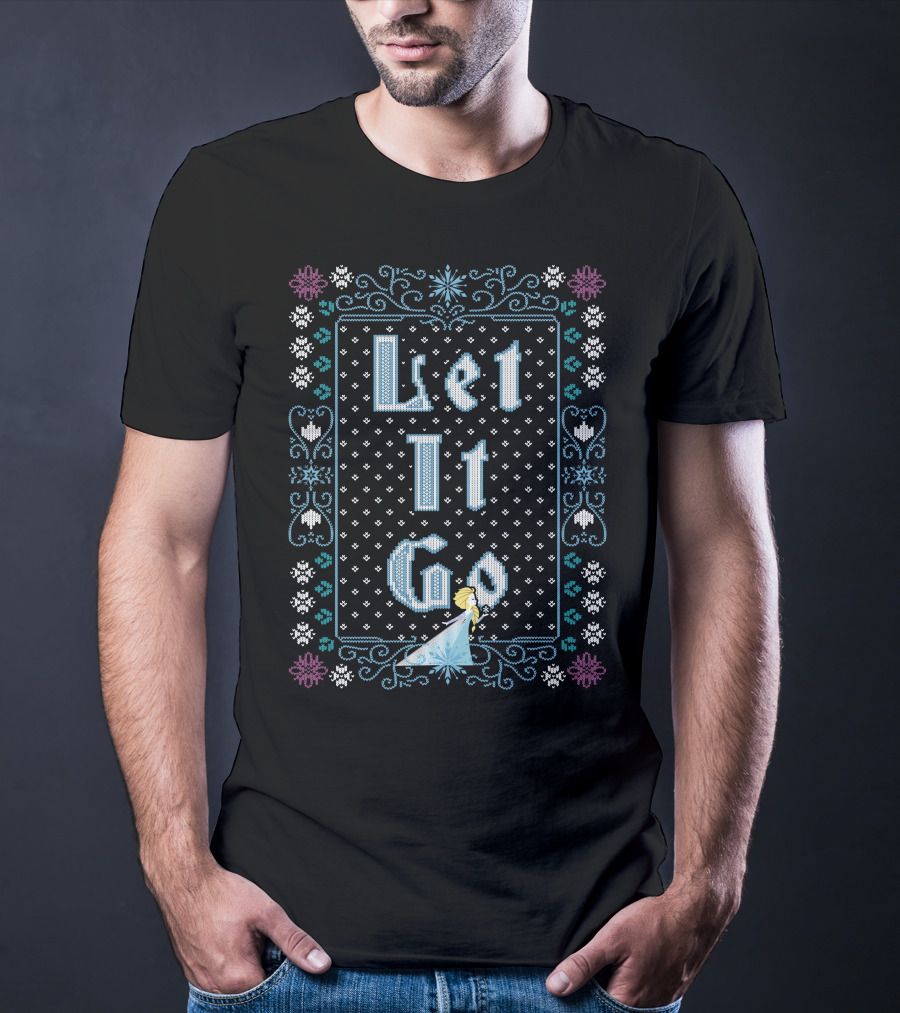 Frozen Elsa Let It Go Snowflake T-Shirt