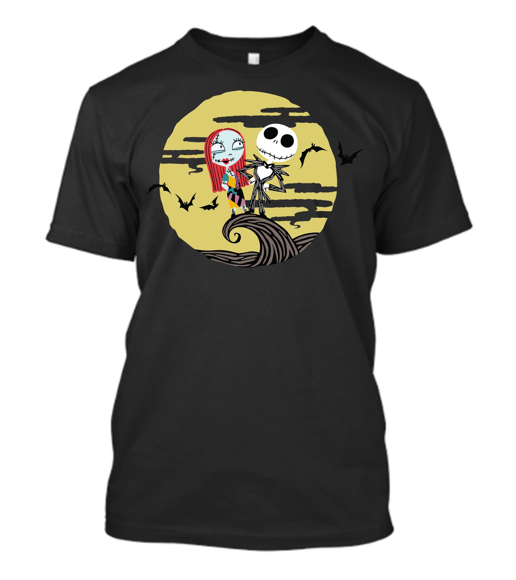 Disney Jack And Sally Moment Halloween Moon Scene T-Shirt