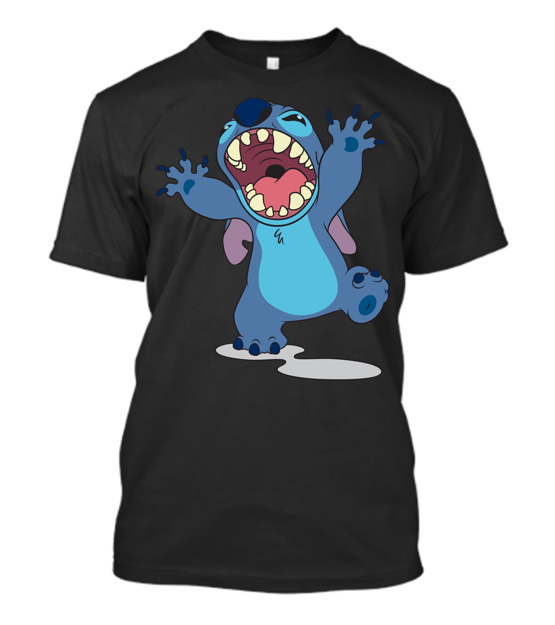 Disney Lilo And Stitch Energetic Roar Character Image T-Shirt