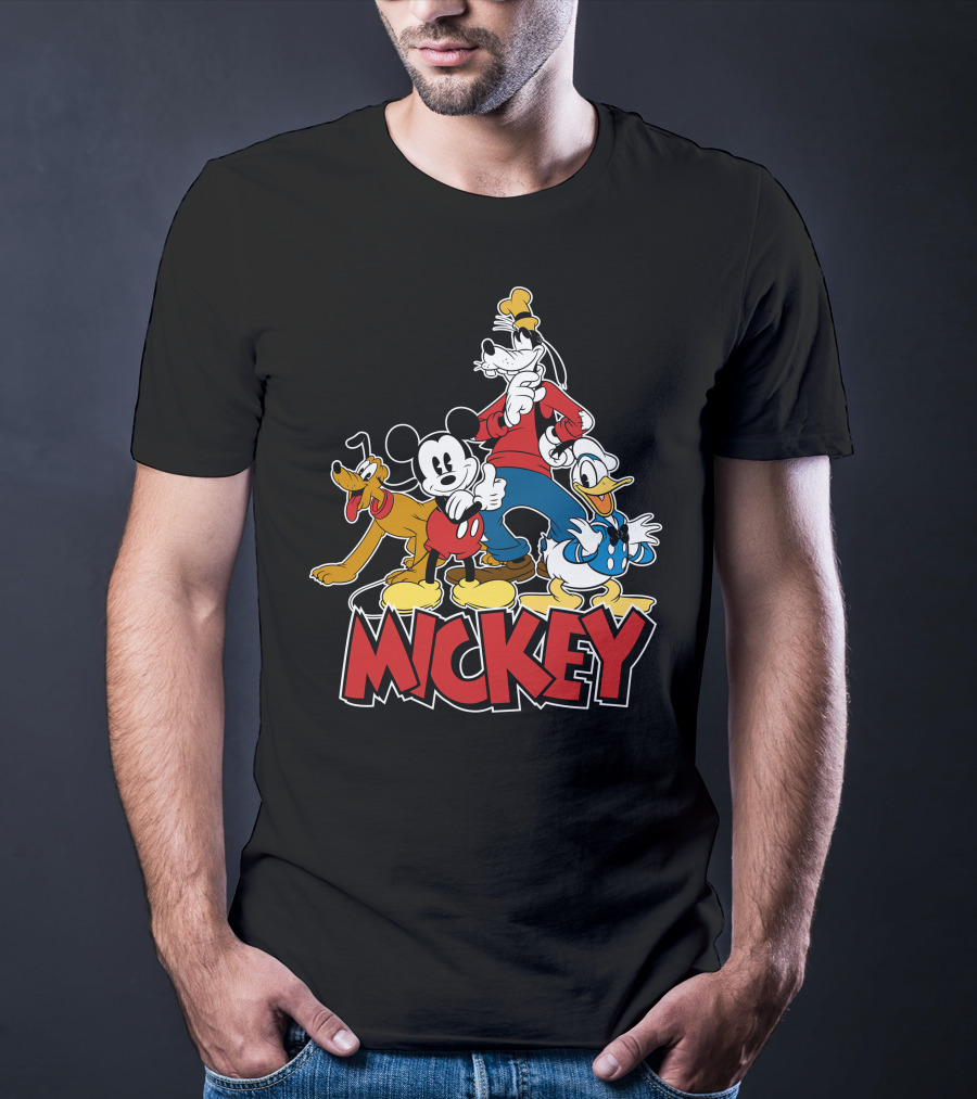 Mickey Mouse And Friends Pluto Goofy Donald Duck Disney T-Shirt