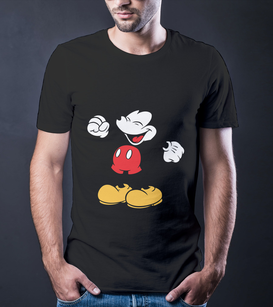 Mickey Mouse Classic Cheerful Disney Character T-Shirt