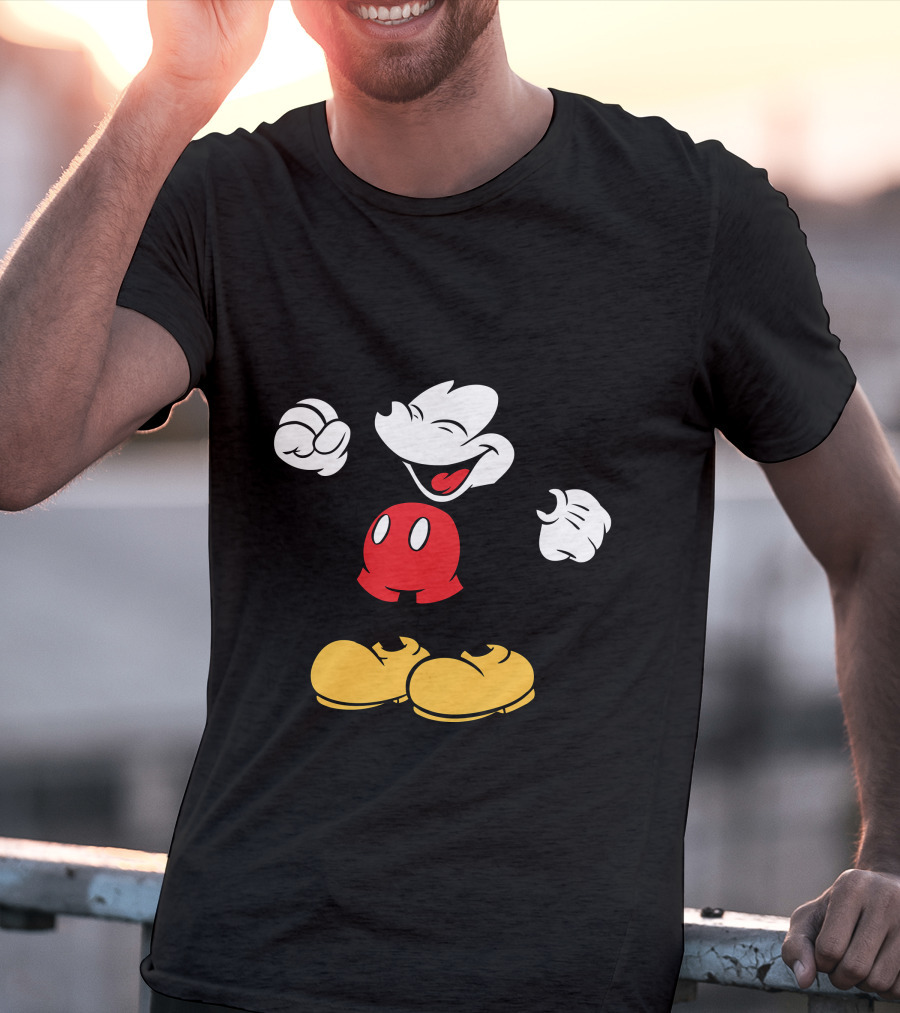 Mickey Mouse Classic Cheerful Disney Character T-Shirt