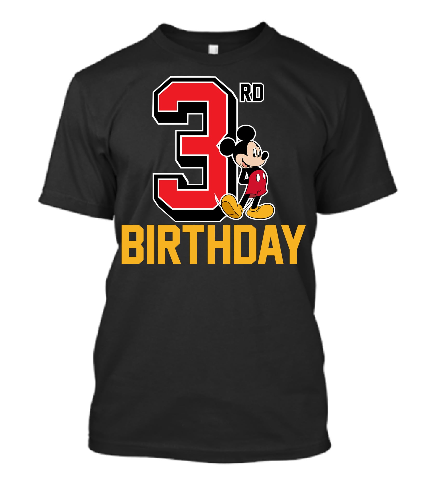 Mickey Mouse 3rd Birthday Celebration With Disney Style And Classic T-Shirt